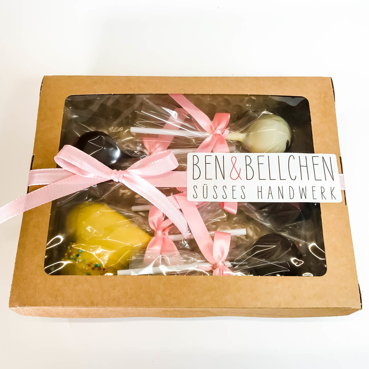Geschenkbox Mix 3 Cake Pops & 3 Praliné Pops