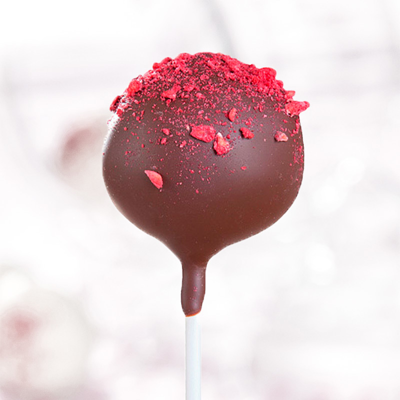 Cake Pop Mandel Himbeer Vegan und ohne Weizen